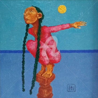 Malerei mit dem Titel ""Mermaid"" von Arthuris, Original-Kunstwerk, Öl