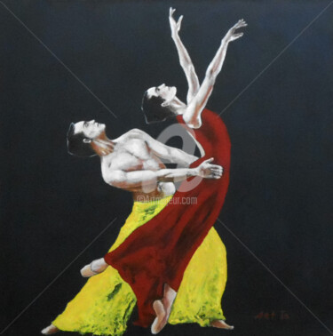 Schilderij getiteld ""Modern Ballet" / S…" door Arthuris, Origineel Kunstwerk, Olie