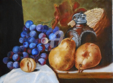 Malerei mit dem Titel ""A Dutch Still Life…" von Arthuris, Original-Kunstwerk, Öl