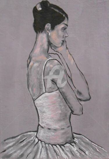 Картина под названием ""Ballerina (XIV)"" - Arthuris, Подлинное произведение искусства, Масло