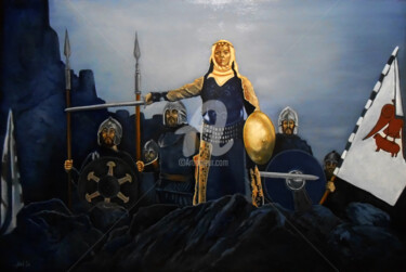 Schilderij getiteld ""Last Battle" / SOLD" door Arthuris, Origineel Kunstwerk, Olie