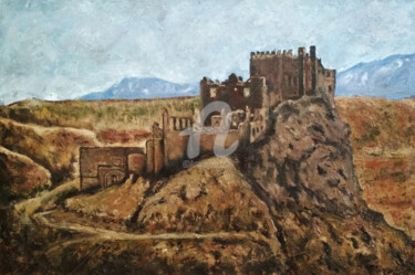 Painting titled ""Abandoned Citadel.…" by Arthuris, Original Artwork, Oil