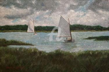 Pintura intitulada ""Sail (I)" / SOLD" por Arthuris, Obras de arte originais, Óleo