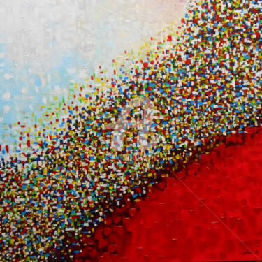 Картина под названием ""SQUARE COMPOSITION…" - Arthuris, Подлинное произведение искусства, Масло