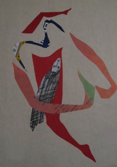 Painting titled "Original paper-cut…" by Wang Jiang, Original Artwork
