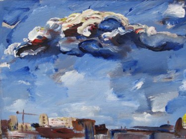 Painting titled "风云系列Wind and cloud…" by Wang Jiang, Original Artwork
