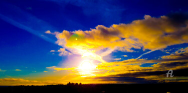 Fotografia zatytułowany „Spectacular SUN in…” autorstwa Idaver / Idawer, Oryginalna praca, Fotografia cyfrowa