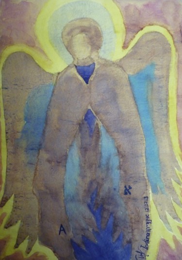 Painting titled "Angel Ariel" by Indira Yartsev, Original Artwork