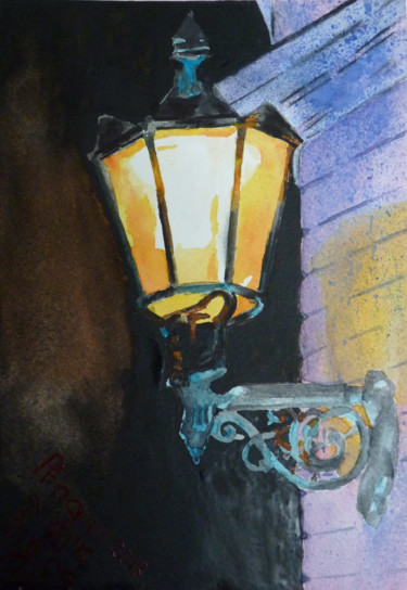 Painting titled "lantern for Lovers" by Indira Yartsev, Original Artwork, Other