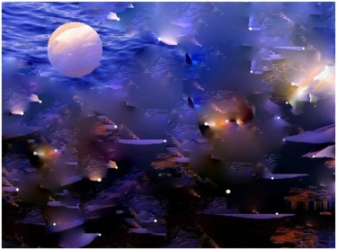 Картина под названием "Евг. Сарана  Вселен…" - Художник Вселенной, Подлинное произведение искусства