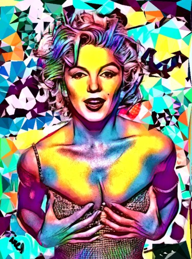 Arte digitale intitolato "Marilyn pop art" da Art Ire, Opera d'arte originale