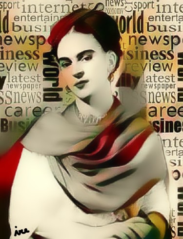 Arte digitale intitolato "Frida art" da Art Ire, Opera d'arte originale