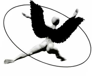 Photography titled "black-angel" by Art Ire, Original Artwork