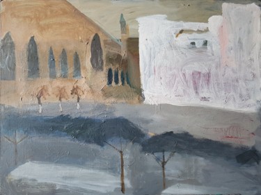 Malerei mit dem Titel "Paris, église Saint…" von Irina Seller, Original-Kunstwerk, Öl