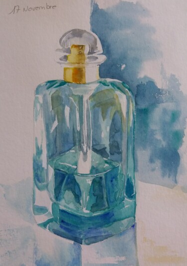 Peinture intitulée "Le parfum (Patrick…" par Isabelle Tanguy, Œuvre d'art originale, Aquarelle