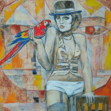 Картина под названием "Лайза Минелли" - Александр Туранский, Подлинное произведение искусства, Масло