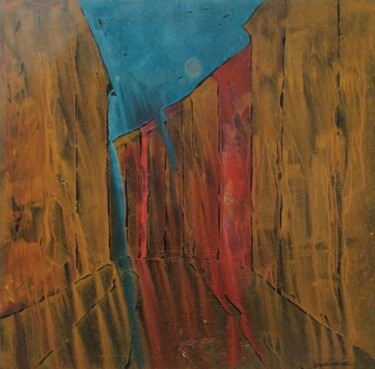 Painting titled "Movement" by Sergio Kovalov, Original Artwork, Oil Mounted on Wood Stretcher frame