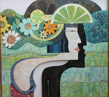 Картина под названием "Весенний бриз" - Тина, Подлинное произведение искусства