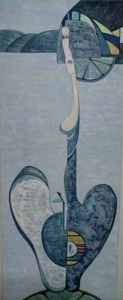 Картина под названием "Грация" - Тина, Подлинное произведение искусства, Масло