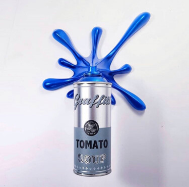 Sculpture intitulée "Splash It - Tomato…" par 2fast, Œuvre d'art originale, Résine