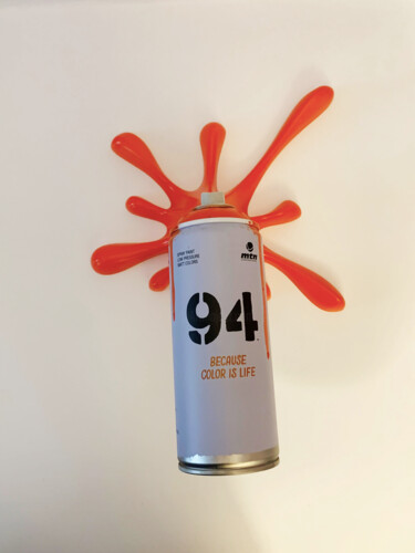 "Splash It 94" başlıklı Heykel 2fast tarafından, Orijinal sanat, Paslanmaz Çelik Metal üzerine monte edilmiş
