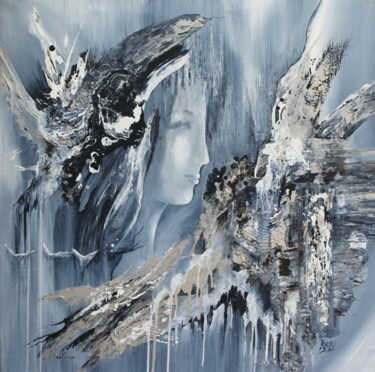 Painting titled "Wings" by Artist Nikki, Original Artwork, Acrylic