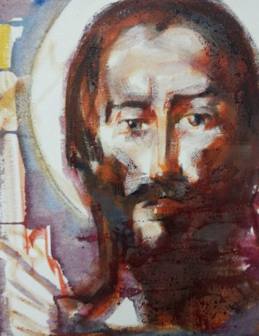 Painting titled "20.	God's Son" by Roman Bonchuk, Original Artwork, Acrylic
