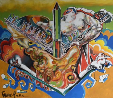 Painting titled "Expansion of the Co…" by Roman Bonchuk, Original Artwork, Acrylic