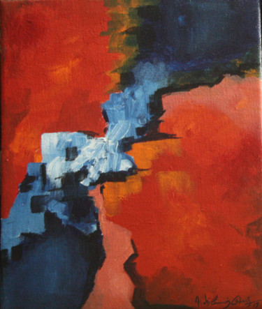Painting titled "pangea volume - 1.j…" by Vigneshkumar, Original Artwork, Acrylic