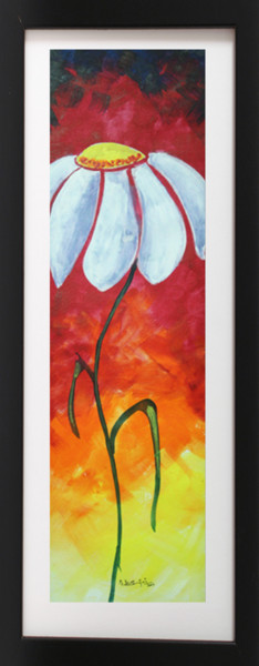 Painting titled "Flower 05" by Vigneshkumar, Original Artwork, Acrylic