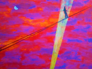 Peinture intitulée "The Walk - edizione…" par Tullio Mesi, Œuvre d'art originale, Impression numérique Monté sur Châssis en…