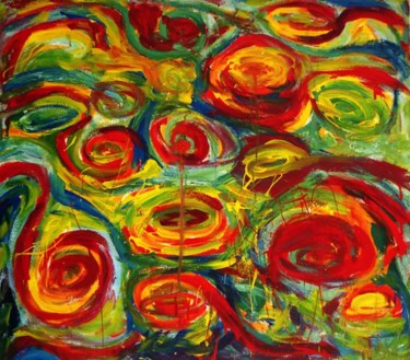 Painting titled "Vortici" by Tullio Mesi, Original Artwork, Oil