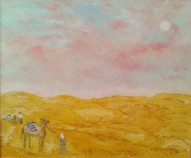 Pittura intitolato "Sahara" da Tullio Mesi, Opera d'arte originale, Olio