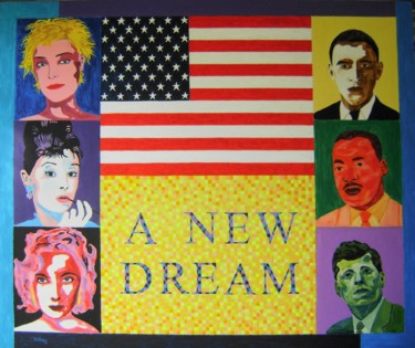 Painting titled "A new dream" by Tullio Mesi, Original Artwork, Acrylic