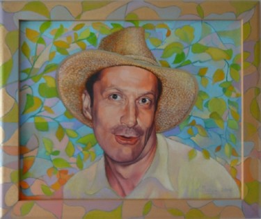 Картина под названием "Портрета Бориса" - Andrew Vlasov, Подлинное произведение искусства, Масло