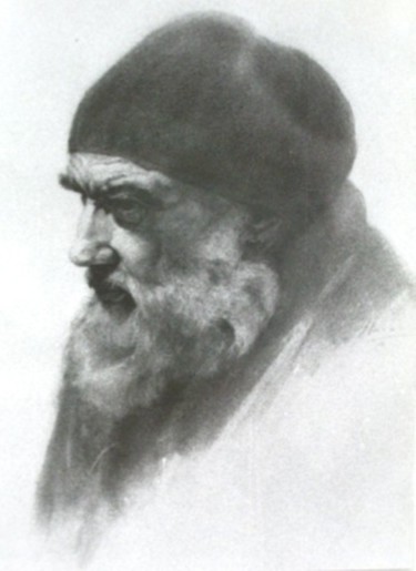 Pintura intitulada "Portrait of an old…" por Andrew Vlasov, Obras de arte originais, Óleo