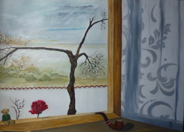 Pittura intitolato "Profumo di Rosa" da Marina Crisafio, Opera d'arte originale, Olio