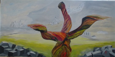 Painting titled "Natura esplosiva" by Marina Crisafio, Original Artwork, Oil