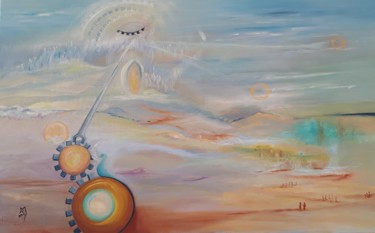 Pittura intitolato "Eterno movimento" da Marina Crisafio, Opera d'arte originale, Olio