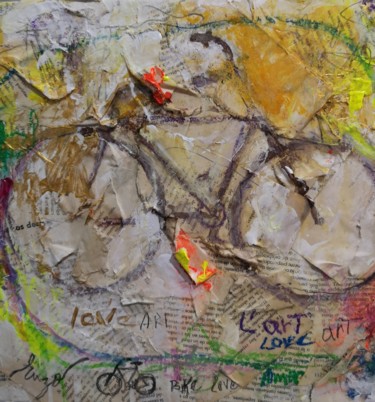 La novela Painting titled "La novela" by Enzo, Original Art, Acrylic Mounted on Wood Panel