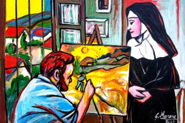 Картина под названием ""Saint Remy"" - Gianni Marrone, Подлинное произведение искусства, Акрил