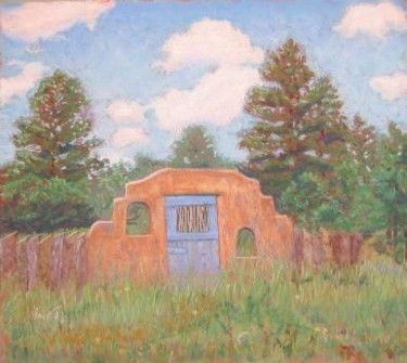 Painting titled "Gateway to the Trees" by Tammy Odom, Original Artwork