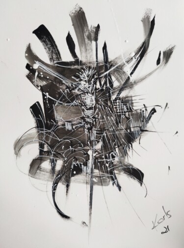 ECCE HOMO octobre 2021 Dessin intitulée "ECCE HOMO octobre 2…" par Karls, Œuvre d'art originale, Acrylique