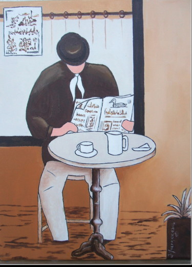 Peinture intitulée "Nouvelles fraîches" par Jacques Yvernogeau, Œuvre d'art originale, Huile