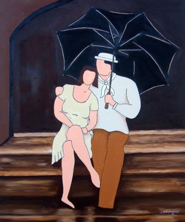 Loin du monde Peinture intitulée "Loin du monde" par Jacques Yvernogeau, Œuvre d'art originale, Huile