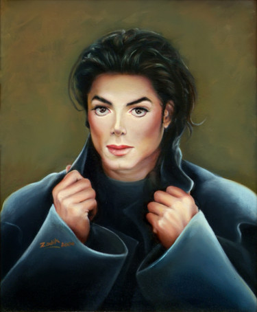 Peinture intitulée "Michael Jackson" par Zadik, Œuvre d'art originale