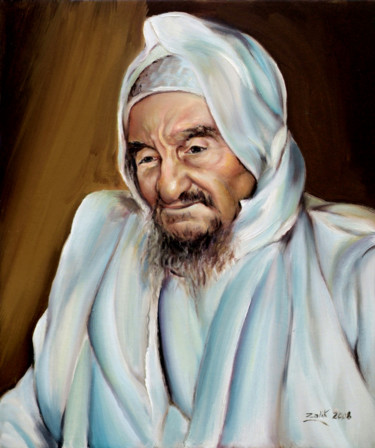 Peinture intitulée "Grand Rabin Baba Sa…" par Zadik, Œuvre d'art originale