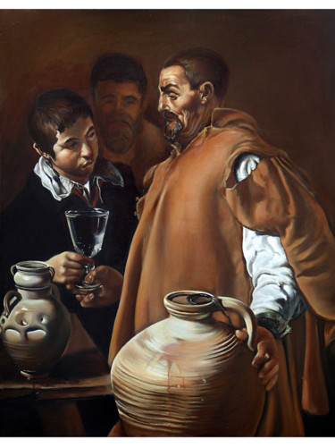 Peinture intitulée "Copie Velazquez" par Zadik, Œuvre d'art originale