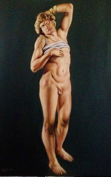Peinture intitulée "Sculpture Michel An…" par Zadik, Œuvre d'art originale