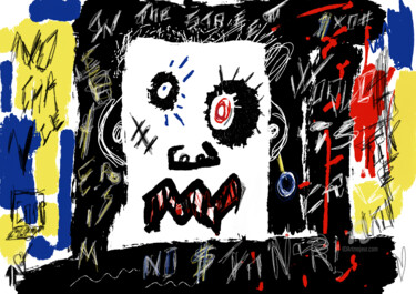 Painting titled "CRAZY WORLD" by Eleven, Original Artwork